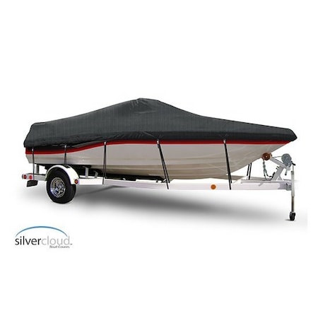 Eevelle Silvercloud Boat Cover TRI HULL RUNABOUT Inboard 19' 6in. L 92in. W Charcoal SCTR1992-CHL